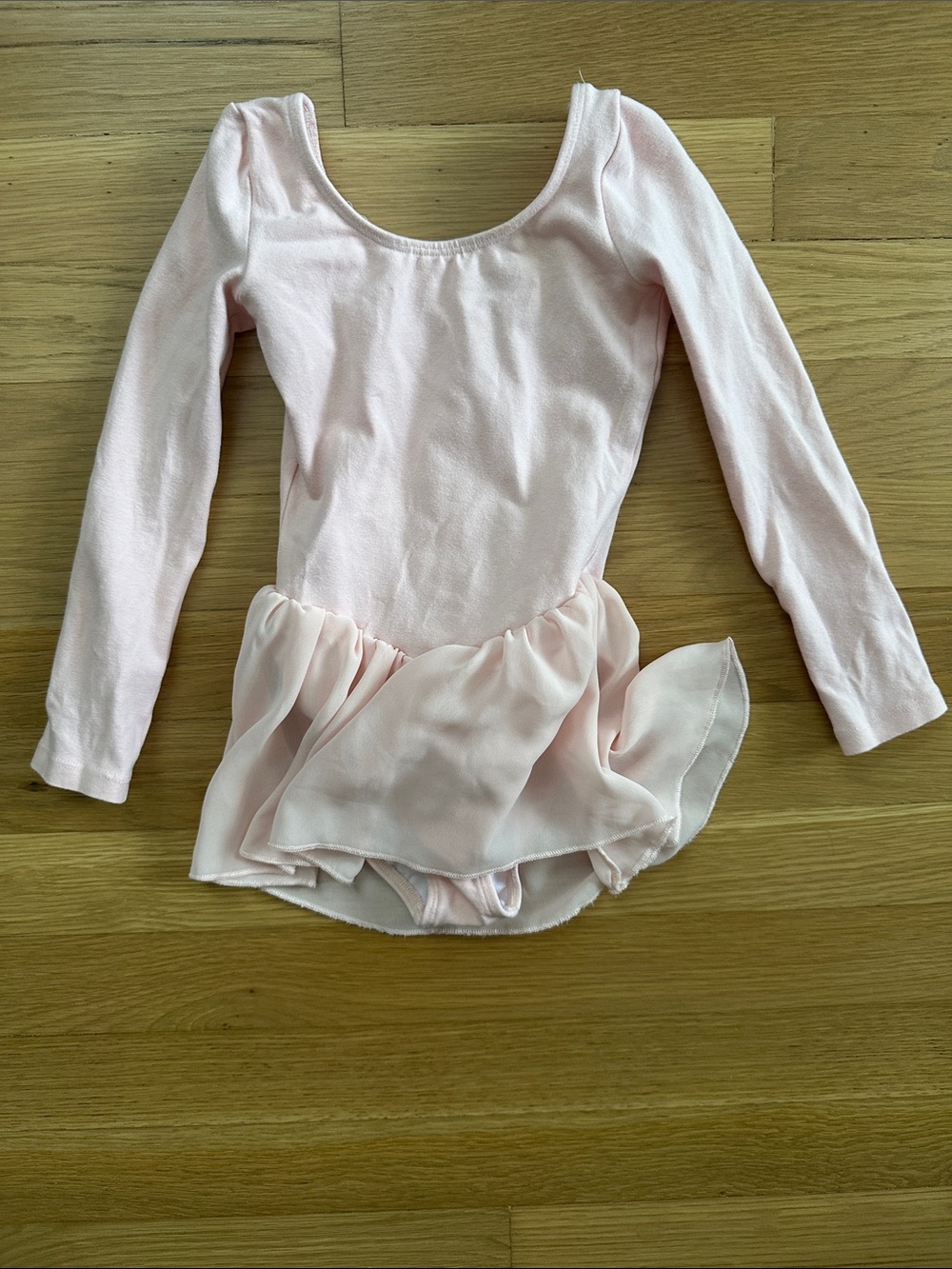 Bloch Light Pink Girls Ballet Leotard with Chiffon Skirt